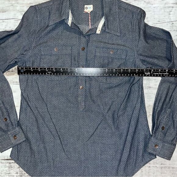 NWT Toms x Target 1/2 Button Up Long Sleeve Shirt Size Small - Picture 5 of 8